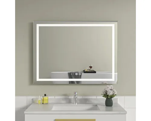 Oglindă baie cu LED, dezaburire și funcție Touch 100x70 cm IP44 100-7-3-3 buc