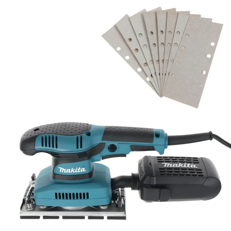 Slefuitor cu vibratii, Makita BO3710X, 190 W + 9 panze abrazive buc