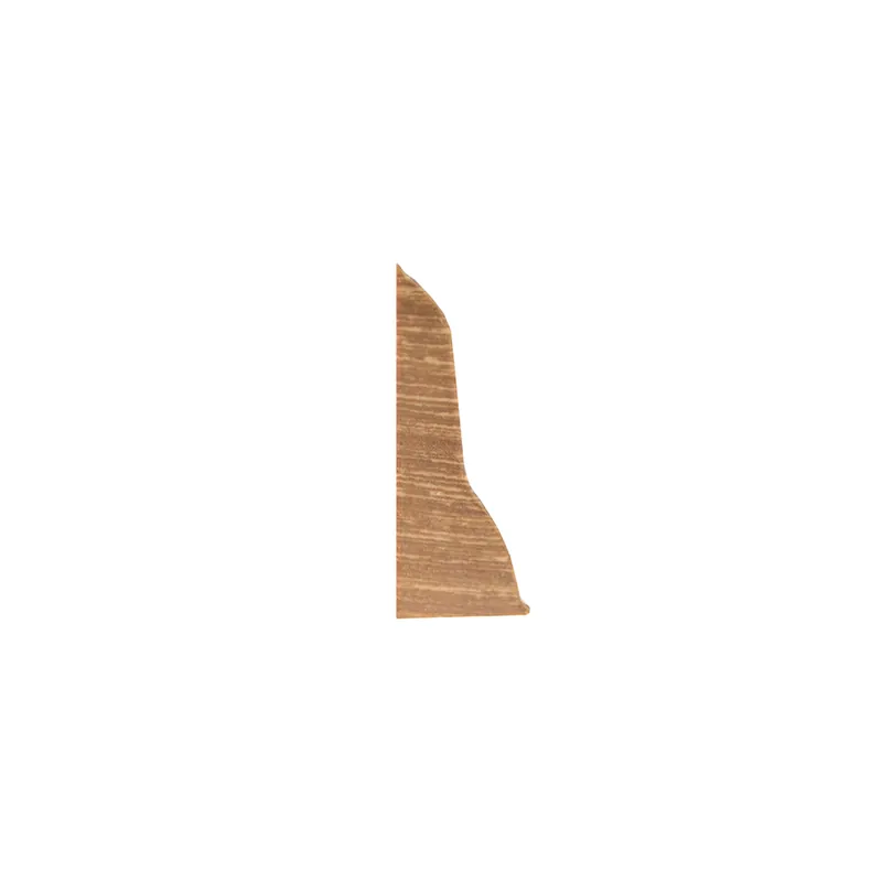 Set terminatie plinta parchet stanga/dreapta Korner Perfecta 62, stejar amber, PVC, 62 x 23 mm, 2 bucati/set 2buc