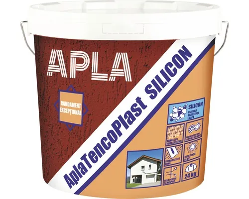 Tencuială decorativă structurată AplaTencoPlast cu silicon, 2 mm, aspect scoarță de copac, frasin 24 kg buc