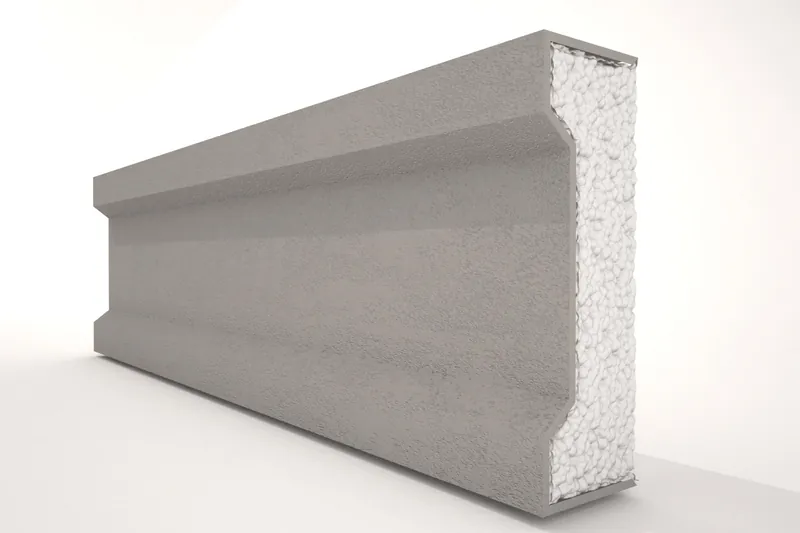 Ancadrament ferestre decorativ polistiren EPS NA125, 2000 x 120 x 40 mm buc