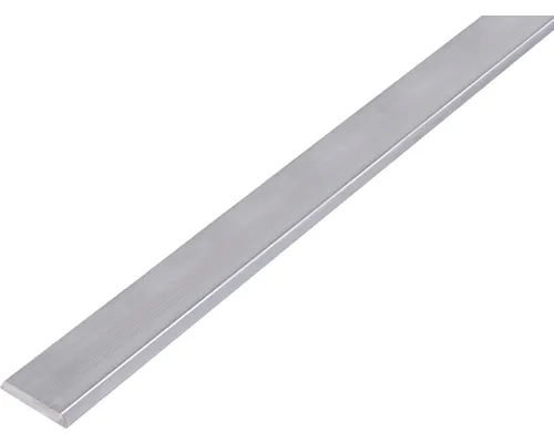 Platbandă aluminiu Alberts 25x4 mm, margini rotunjite, lungime 1m, eloxat buc