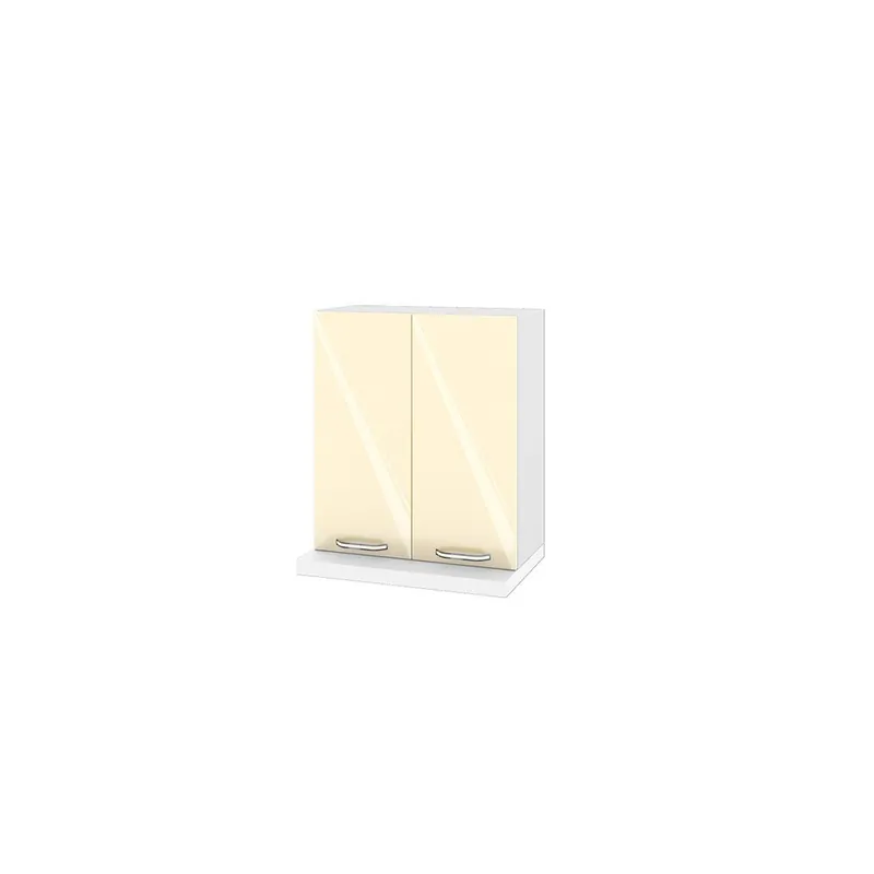 Corp suspendat bucatarie Ellise 60 cm, corp hota h. 68 cm, bej lucios/alb
