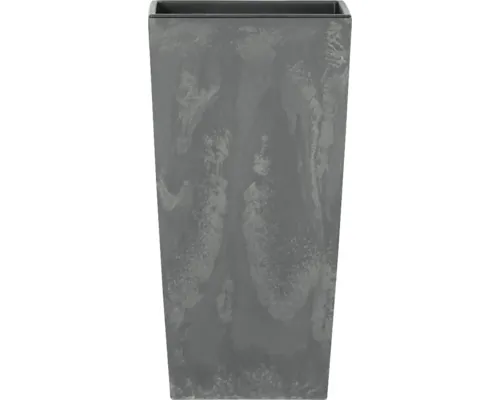 Mască ghiveci Urbi Square plastic 24x24x45 cm gri marengo efect beton buc