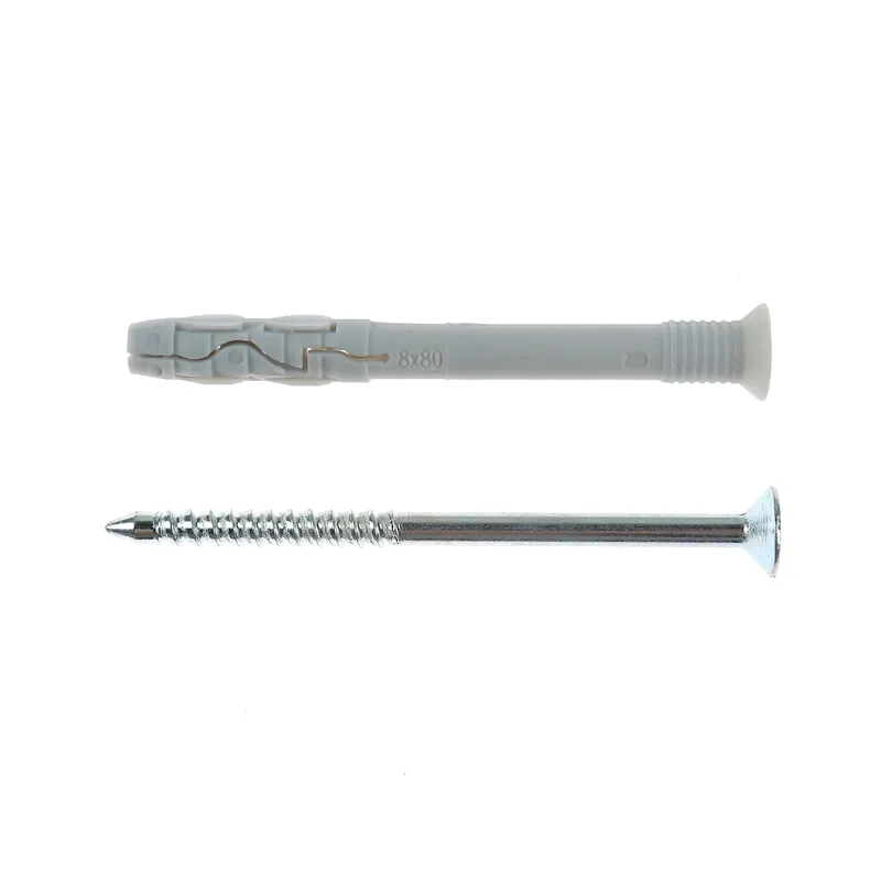 Diblu pentru montaj rapid, din nylon, cu surub, Fischer, 8 x 80 buc