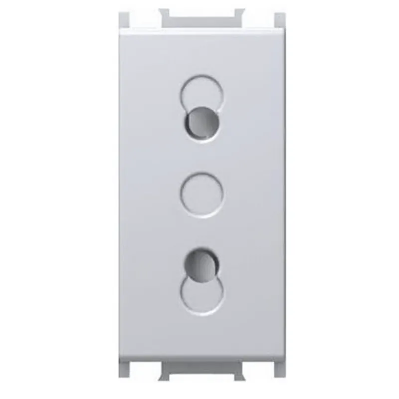 Priza simpla CP Modul, 1m alb