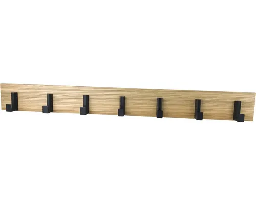 Cuier pentru mobilă 60x560x40mm, lemn stejar/zamac mat buc