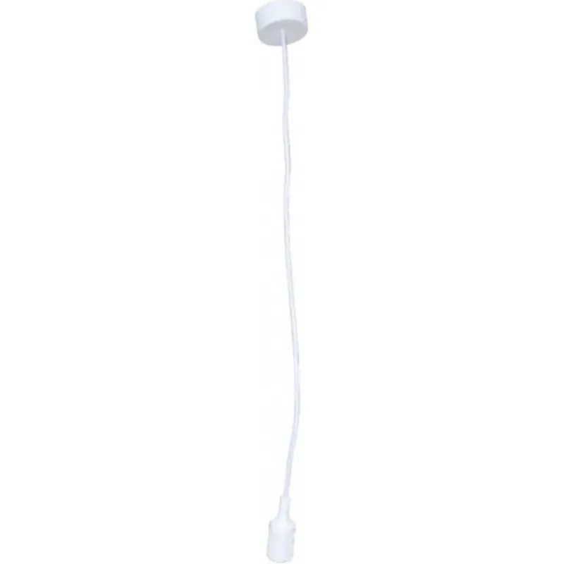 Pendul Silicone, 1 x E14, 60W, 74 x 10 x 10 cm, alb