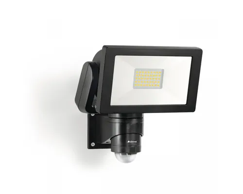 Proiector cu LED integrat Steinel 29,5W 2962 lumeni IP44, senzor de mișcare, lumină neutră, negru buc