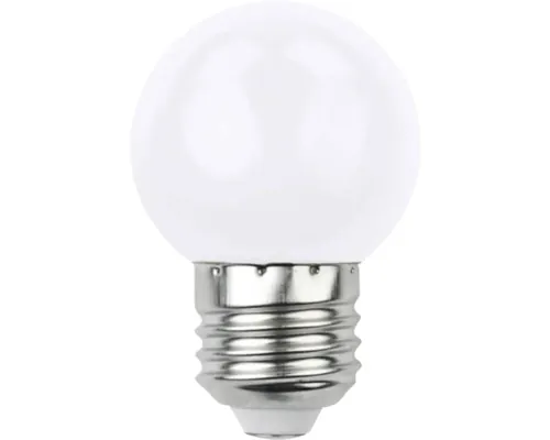 Bec LED Avide E27 1W 30 lumeni, glob mat G45 buc