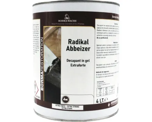 Decapant gel pentru lemn Borma Radikal Abbeizer 4 l buc