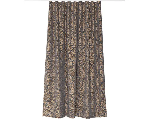 Draperie Rioja albastru/cupru 280 cm lățime (la metru) m