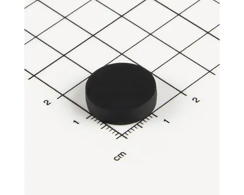 Magnet cauciucat Industrial Ø16,8x4,4mm negru buc