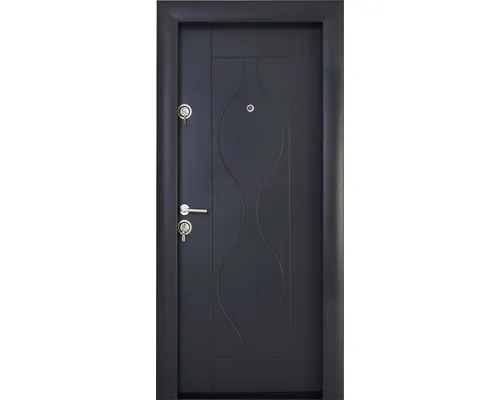 Ușă de intrare metalică pentru interior Modern 341 gri antracit 88x201 cm dreapta buc