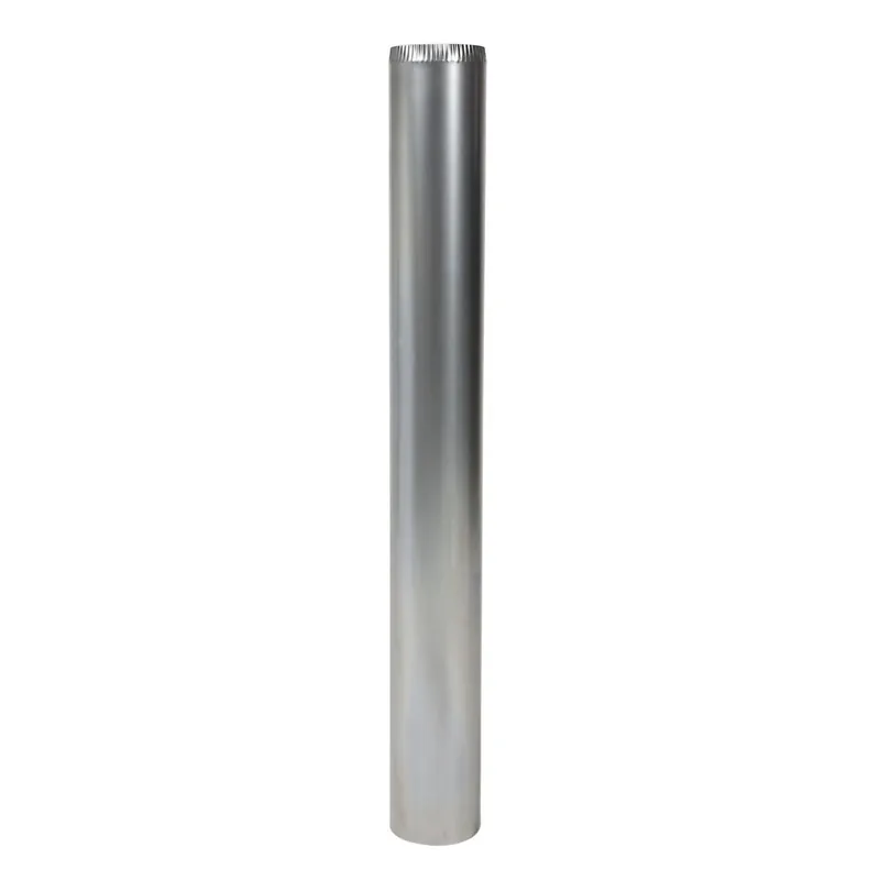 Burlan evacuare fum, tabla decapata, D 120 mm, L 1000 mm, gri natur buc