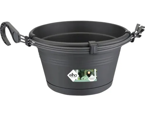 Ghiveci cu agățătoare Elho Ø 28 cm H 18 cm negru buc