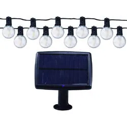 Instalatie luminoasa solara cu 10 becuri led G40 lumina calda 33501 Lohuis