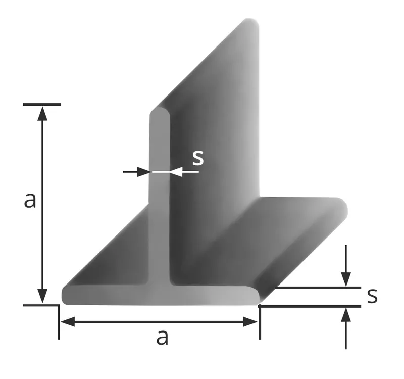 PROFIL T 50x6 mm S275JR