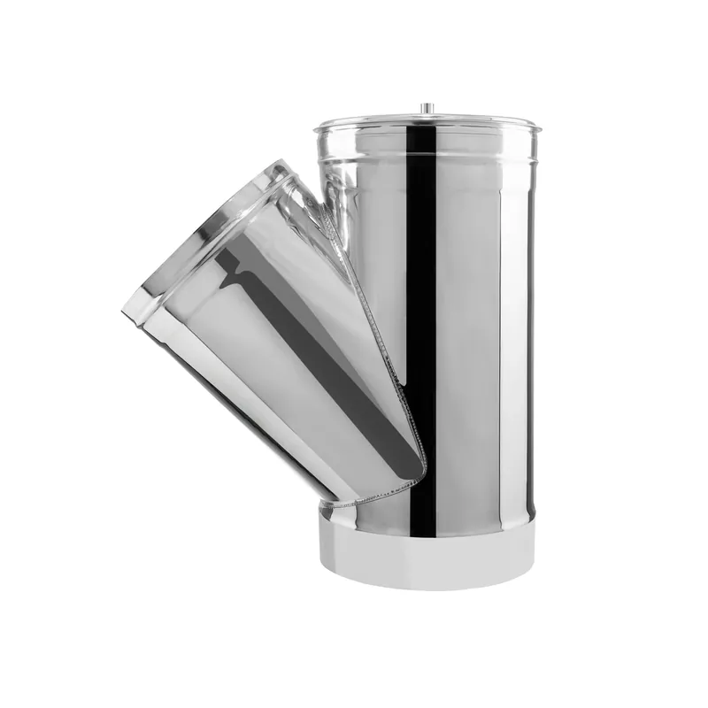 Ramificatie inox, Linox Tehnic, 135 grade, cu dop, D 150/200 mm buc