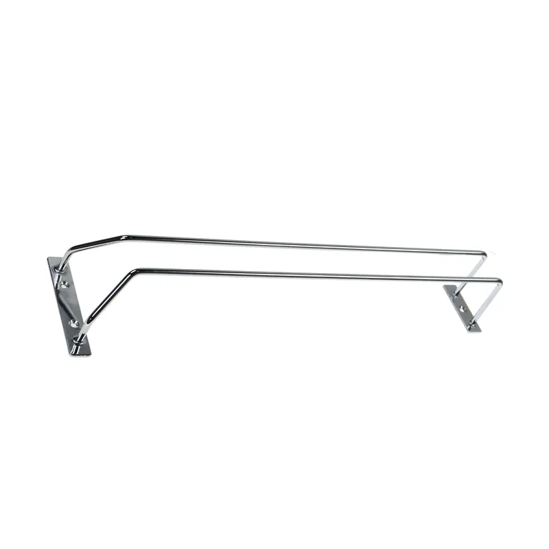 Suport bucatarie, pentru pahare, 4040, cu agatatoare, metal cromat, 46 x 11 x 6 cm