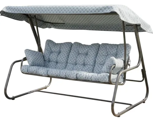 Balansoar grădină Celebes cu perne 220x157x50 cm 3 locuri buc