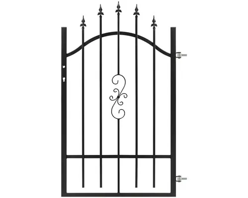 Poartă pietonală Polbram Bora 130-150x90 cm deschidere dreapta negru buc
