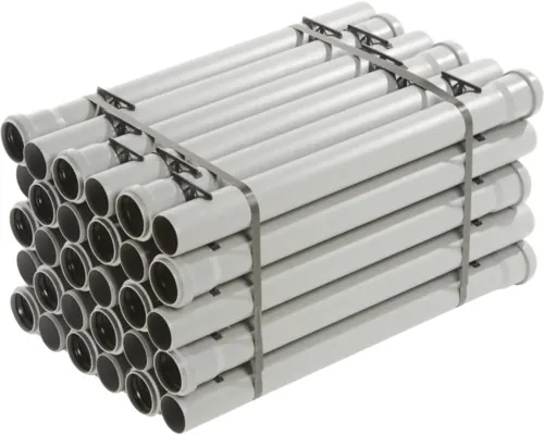 Tub VALROM din polipropilenă cu o mufă Ø 125 mm 1 m buc