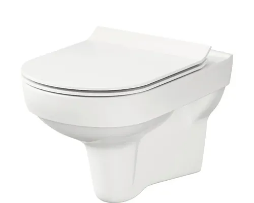 Vas WC suspendat Cersanit City 794 Clean On, incl. capac WC soft close din duroplast, alb buc
