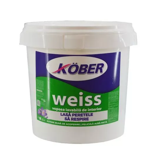 Vopsea lavabila alba Köber Weiss 40kg