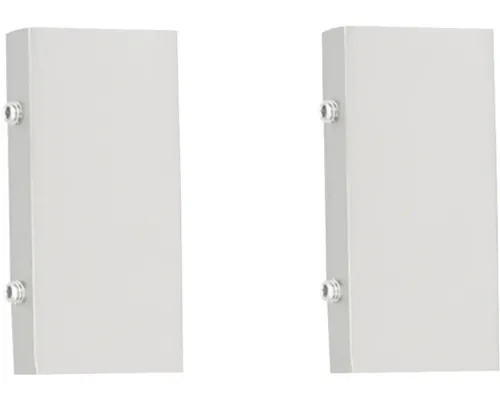 Capăt șină aluminiu PL nichel, pachet 2 buc. pac