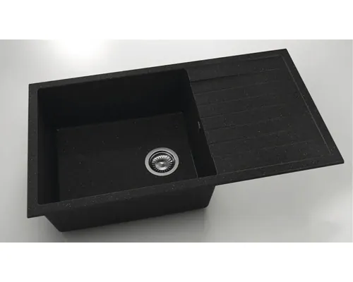 Chiuvetă bucătărie granixit 1 cuvă FAT Avangard 229 49x90 cm cu picurător Galaxy Black reversibilă buc