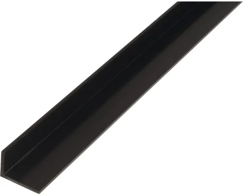 Cornier plastic Alberts 30x20x3 mm, lungime 1m, negru buc
