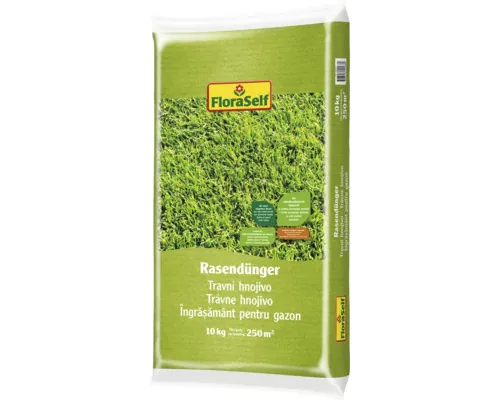 Îngrășământ gazon FloraSelf 10 kg 250 m² buc