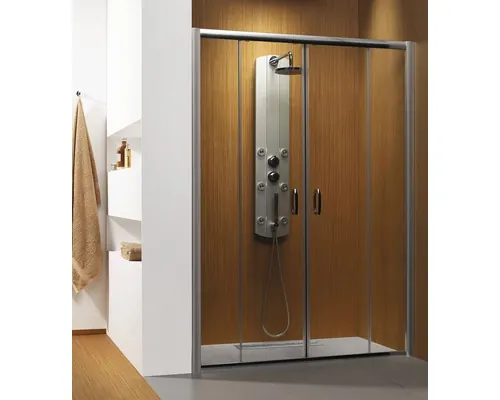 Ușă glisantă pentru nișă Radaway Premium Plus DWD, 180x190 cm, sticlă securizată Fabric, profil crom buc