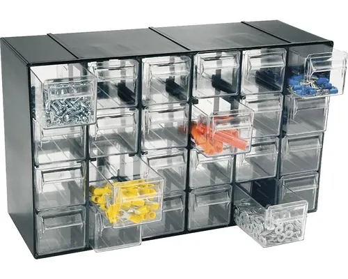 Cutie plastic depozitare & organizare ArtPlast Hobby 377x142x228 mm, 24 casete buc