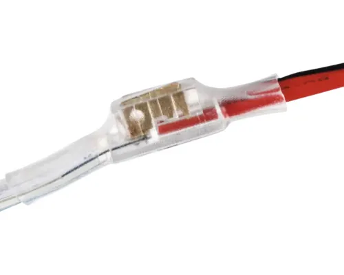 Kit alimentare cu capăt și tub termocontractabil pentru benzi LED 3x6mm buc