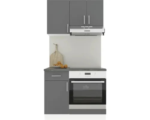 Mobilă de bucătărie Karo V1, L 100 cm, alb/antracit buc