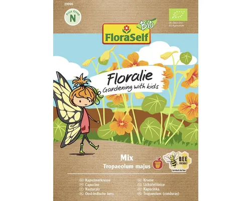 Semințe flori Floraself Bio Floralie Gardening with kids călțunași buc