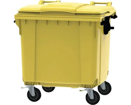 Eurocontainer gunoi 1100 l galben buc