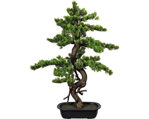 Plantă artificială Bonsai Myrte în ghiveci H 85 cm verde buc