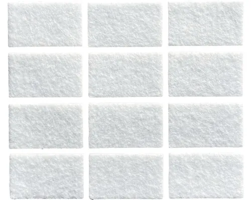 Protecție pâslă autoadeziva pentru mobilă, dreptunghiulară, maro, 23x22mm, set 12 bucăți pac