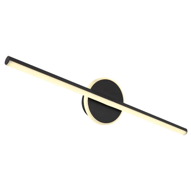 Aplica de perete Globo Pepe, metal/acril, 1 x LED 10 W, negru, 608 x 130 mm