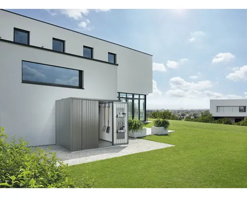 Dulap depozitare grădină pentru unelte Biohort 230 large metal 223,1x151,1 cm gri-cuarț metalizat buc