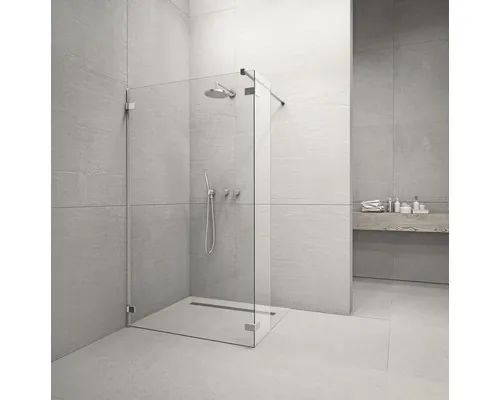 Duș Walk In Radaway Euphoria W2, 80x200 cm, sticlă transparentă, profil crom buc