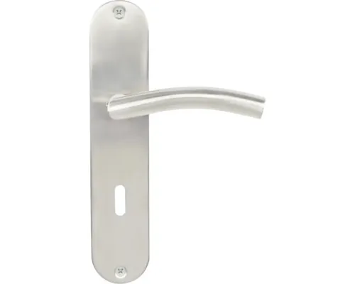 Mânere ușă cu șild Pertura Erla 72/240 mm oțel inoxidabil, pentru cheie BB buc