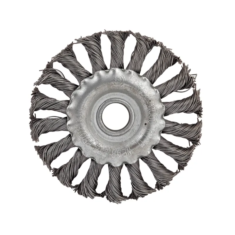 Perie circulara rotativa 100 mm(40),pentru bormasina, cu peri din otel