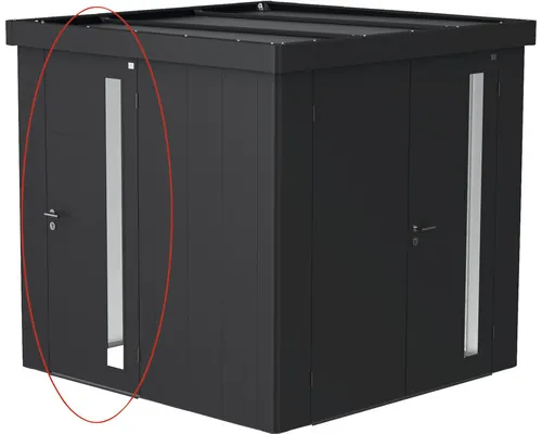 Ușă adițională pentru magazie Biohort Neo gri închis buc