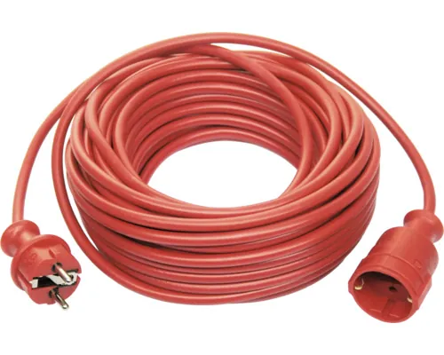 Prelungitor electric 20m 3600W roșu, cablu din PVC buc