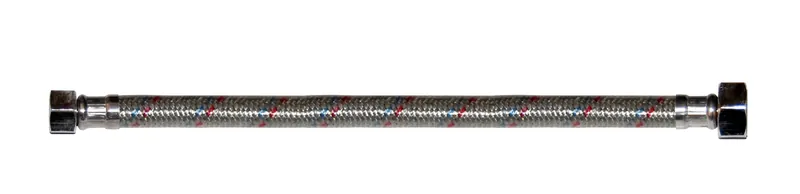 Racord flexibil apa, EPDM + tresa metalica, cu protectie PVC, 1/2" - 3/8 ", L 300 mm