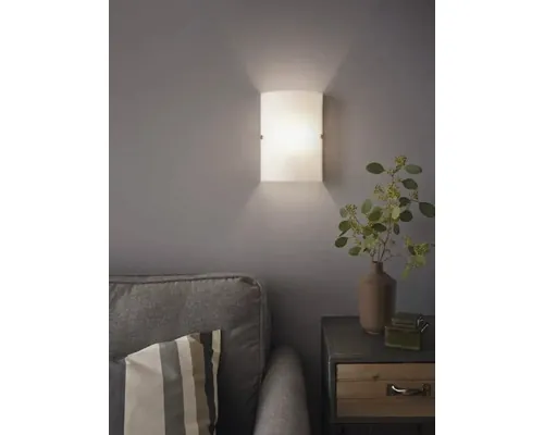 Aplică perete interior Eglo Troy3 E14 max. 1x60W, nichel mat/sticlă satinată buc